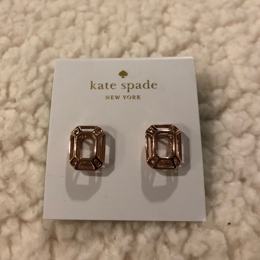 NWT Kate Spade Rose Gold Earrings